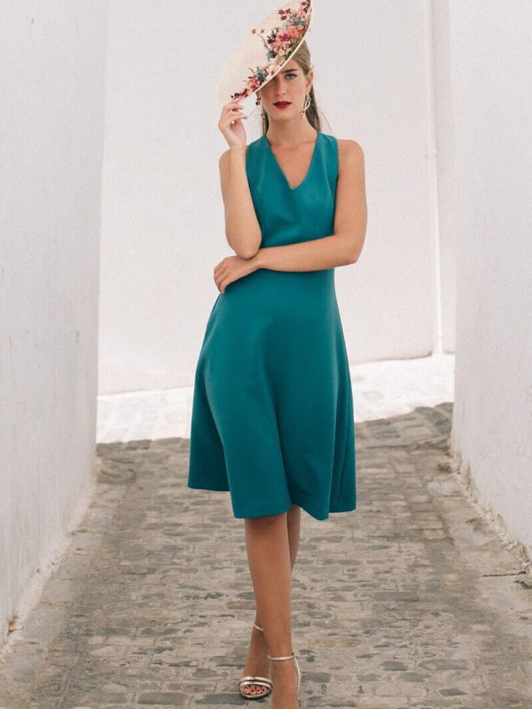 Vestido Fernanda Petróleo