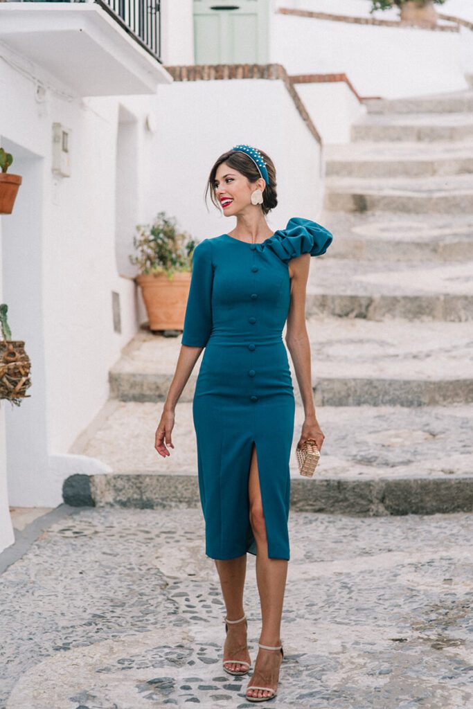 vestido nina petroleo