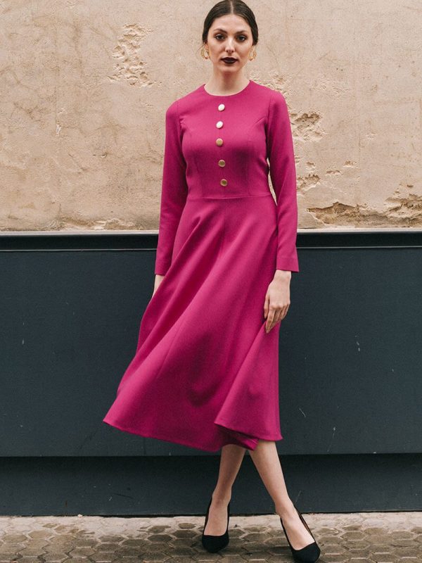 Vestido Agnes Frambuesa