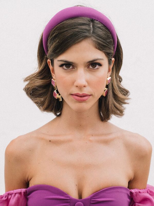 Diadema lisa acolchada